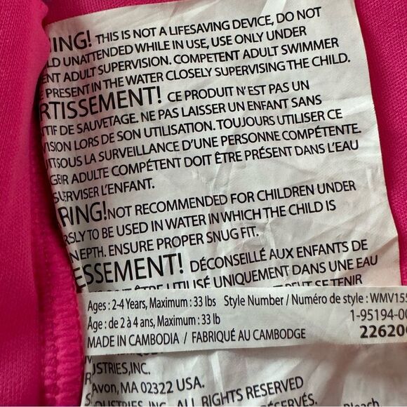 TODDLER GIRL SWIM VEST SIZE 2-4 YEARS - Picture 4 of 4